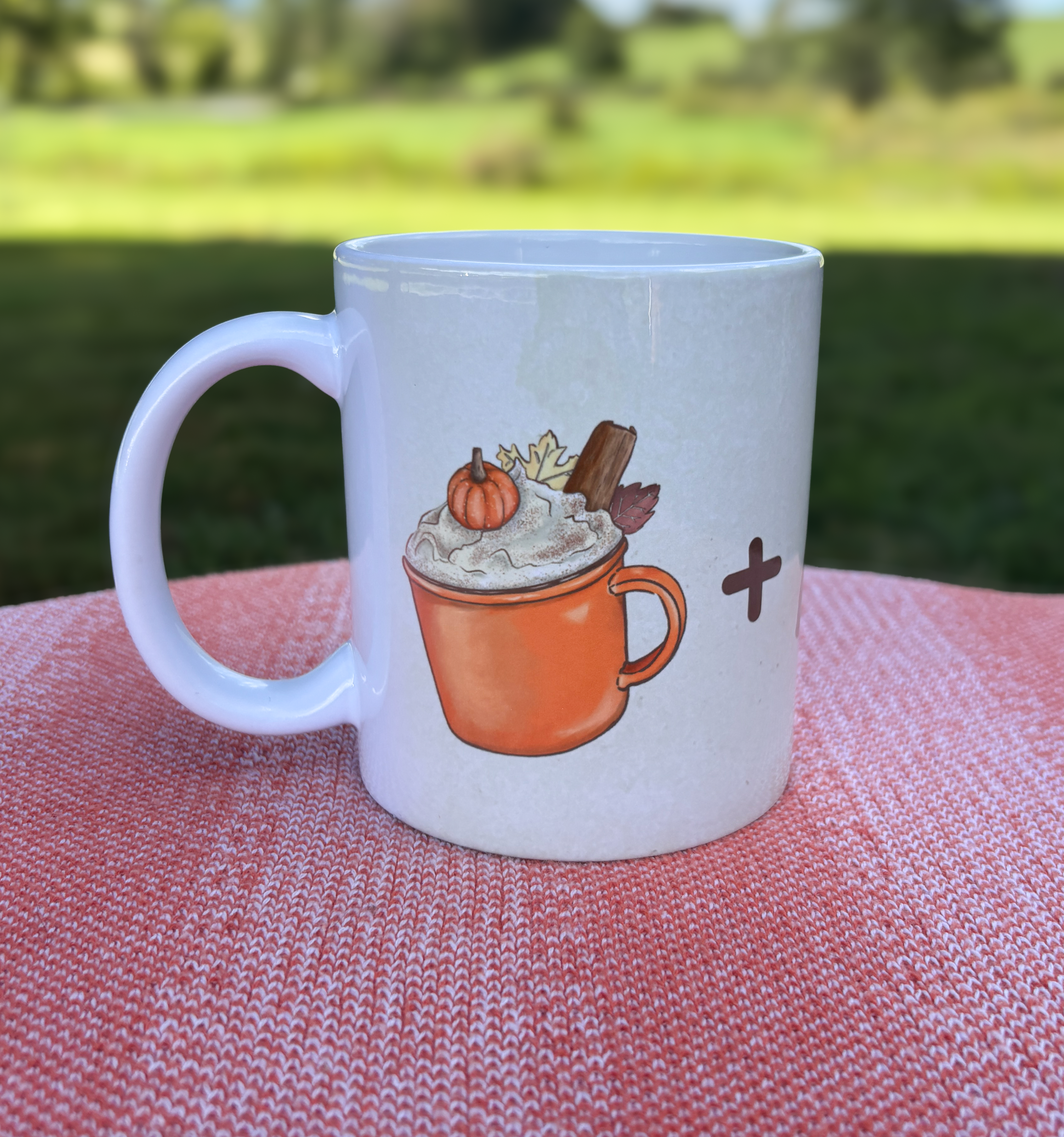 Pumpkin Spice + Sweater = Love Ceramic Mug β 11oz